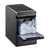 DAORBT 37lbs/24H Pebble Ice Maker with Self Cleaning, Chewable with Ice Scoop and Basket, Stainless Steel Ice Machine with Convenient Transfer for Home Kitchen Office