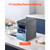 DAORBT 37lbs/24H Pebble Ice Maker with Self Cleaning, Chewable with Ice Scoop and Basket, Stainless Steel Ice Machine with Convenient Transfer for Home Kitchen Office