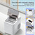 Portable Ice Maker Machine, Countertop Pebble Ice Maker with LED Display, Makes 9 Ice Cubes in 6-8 Minutes, 15kg Daily Output, Automatic Cleaning for Home or Office