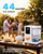 Silonn Nugget Ice Maker Countertop, 3L Detachable Water Tank & 44Lbs/Day, Self-Cleaning Pebble Ice Machine with Smart Timer, Premium Chewable Sonic Ice for Home Bar & Office, White