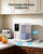Silonn Nugget Ice Maker Countertop, 3L Detachable Water Tank & 44Lbs/Day, Self-Cleaning Pebble Ice Machine with Smart Timer, Premium Chewable Sonic Ice for Home Bar & Office, White