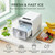 Countertop Ice Maker, Portable Square Ice Machine, 16 Ice Cubes per Cycle, 1.5L Water Tank, Automatic Cleaning Function for Daily Indoor Use