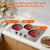 CUSIMAX Hot Plate,1800W Triple Infrared Burner, Independent Temperature Control,Electric Stove Can Simultaneously Cook Three Dishes,Compatible for All Cookware,Stainless Steel for Easy Cleaning