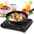 1200W Infrared Single Burner Electric Hot Plate, Fast Heating & Energy Efficient, 7 Inch Ceramic Glass Portable Electric Stove with Adjustable Temperature Control, Compatible w/All Cookware