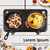 Infrared Dual Burner, 1800W Portable Electric Hot Plate with 7.5” & 6.3” Glass Cooktop, Stepless Temperature Control Countertop Stove for Home RV Camp, Dual Hot Plates