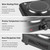 Infrared Dual Burner, 1800W Portable Electric Hot Plate with 7.5” & 6.3” Glass Cooktop, Stepless Temperature Control Countertop Stove for Home RV Camp, Dual Hot Plates