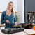 Infrared Dual Burner, 1800W Portable Electric Hot Plate with 7.5” & 6.3” Glass Cooktop, Stepless Temperature Control Countertop Stove for Home RV Camp, Dual Hot Plates