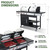 LMNOCHM Propane Gas and Charcoal Grill Combo with Side Burner, 39,000 BTU
