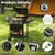 ARLIME Propane Gas Grill on Wheels, 30,000 BTU 2+1 Burner, Black