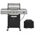 Stainless Steel Propane Grill with 3 High-Powered Burners and Prep Space