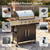 LazySunsets 4-Burner Propane Grill 49,000 BTU Stainless Steel，Black