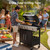 LazySunsets 4-Burner Propane Grill 49,000 BTU Stainless Steel，Black