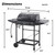 4-Burner Propane Gas Grill with Side Burner, 42000 BTU & Enamel Grates
