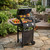 DobleePy 16000 BTU Propane Gas Grill & Griddle Combo Removable Standing Cart