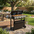 Aptliton 4 Burner Propane Gas Griddle with Removable Standing Cart