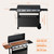 Aptliton 4 Burner Propane Gas Griddle with Removable Standing Cart