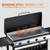 Aptliton 4 Burner Propane Gas Griddle with Removable Standing Cart