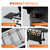 Aptliton 4 Burner Propane Gas Griddle with Removable Standing Cart