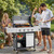 HUGROVE 4-Burner Propane Gas BBQ Grill with Side Burner(Silver 01)