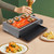 Propane Gas Grill Portable BBQ Grill with Foldable Legs, Outdoor Tabletop