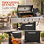 Propane Gas Grill 3 Burner Stainless Steel BBQ with Side Burner