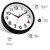 DAXSMY 14 Inch Wall Clock, Battery Operated Silent Non Ticking