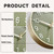 Roymnie 14 Inch Wall Clock Battery Operated Silent Non Ticking Green Analog