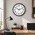 Roymnie 14 Inch Wall Clock, Battery Operated Silent Non Ticking Black
