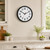 Roymnie 14 Inch Wall Clock, Battery Operated Silent Non Ticking Black
