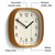 JONES CLOCKS® Sprite wall Clock | Modern Square Clock | 10" | Yellow