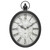 Menterry Large Oval Retro Wall Clock, Rustic Vintage Style, Antique Black