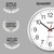 Sharp 14-Inch Battery Wall Clock, Silent Non-Ticking, Easy-Read, Silver