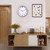 Kesin 12 Inches Wooden Round Silent Wall Clock White Wood Wall Clocks