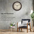 Foxtop 14 Inch Retro Wall Clock Round Silent Battery Operated Clock, Bronze