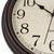 Foxtop 14 Inch Retro Wall Clock Round Silent Battery Operated Clock, Bronze