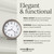 Howard Miller Aries Wall Clock – Round Analog, Brushed Nickel Metal Frame, Silent Quartz Movement, Battery Operated, Black Arabic Numerals