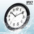 Caysie 12 Inch Sealed Indoor Outdoor Clocks Waterproof (Black)