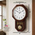 Pendulum Wall Clock, Real Wood Regulator Clock, Quiet, Non-Chiming, Wooden