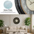 Pacific Bay Norden 23 inch Decorative Wall Clock, Silent, 3-D Dial