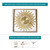 FLEBLE Large Wall Clocks for Living Room Decor Modern Gold Silent Clock