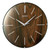 SEIKO QXA867BLH Urban Non Ticking Wall Clock, Brown, 12 Inches