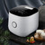 GRSJKRI Intelligent Small Rice Cooker 5L Capacity Stainless Steel Steaming Gall