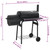 Classic Charcoal BBQ Offset Smoker Steel Grill with Wheels