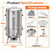 Heavy-Duty Vertical Barrel Smoker Charcoal BBQ Grill