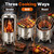 Heavy-Duty Vertical Barrel Smoker Charcoal BBQ Grill