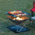 TEOYETTSF Barbecue Grill Portable BBQ Charcoal Smoker for Outdoor Cooking Camping Hiking Picnics