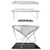 TEOYETTSF Barbecue Grill Portable BBQ Charcoal Smoker for Outdoor Cooking Camping Hiking Picnics