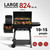 Grills House CC1831M Barrel Charcoal Grill with Offset Smoker Black
