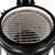 13 Inch Round Ceramic Smoker Grill, Tabletop Outdoor Pizza Barbecue