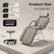 Tattoo Chair for Client, 3-Section Adjustable Facial Esthetician Bed Table with Hydraulic Stool, Multi-Purpose Spa Beauty Chair for Eyelash Extensions, Microblading, Waxing, Massage, Dark Gary